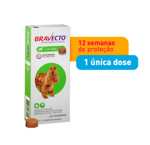 Antipulgas e Carrapatos Bravecto MSD para Cães de 10 a 20 kg 1 comprimido 500mg