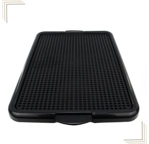 Sanitário Canino Higiênico Toalete Xixi Educador Pipi Dog - Preto