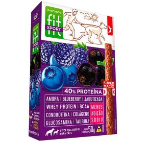 Petisco Onebyone Spin Fit Gourmet Sabor Amora, Blueberry e Jabuticaba para Cães - 50g