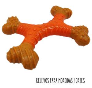 Brinquedo Mordedor Bom Amigo Aroma Paçoca Nylon Rígido para Cães