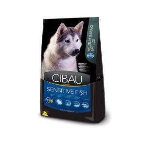Ração Cibau Medium & Maxi Sensitive Fish para Cães Adultos de Raças Médias e Grandes - 12kg