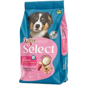 Ração Seca Quatree Select Frango e Arroz para Cães Filhotes Raças Médias e Grandes  Rmg 15Kg