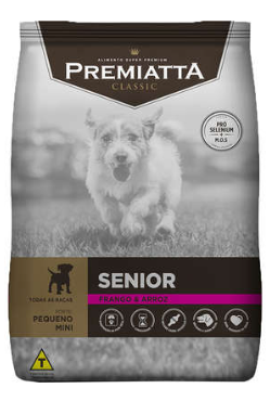 Ração Premiatta Classic Frango e Arroz para Cães Sênior de Raça Mini e Pequena 15kg