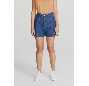 SHORT JEANS CURTO- AZUL ESCURO