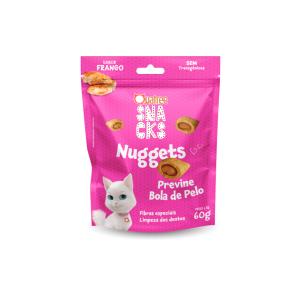 Snack Quatree Nuggets Previne Bola de Pelo para Gatos 60g