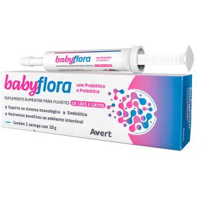 Suplemento Alimentar Avert Babyflora para Cães e Gatos Filhotes