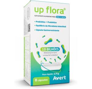 Up Flora Probiótico Suplemento  Alimentar Cão E Gato 8 Cápsulas Avert