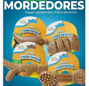 Mordedores Sortidos Comestíveis de Fibra de Arroz - Unidade