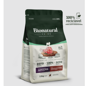 Ração Bionatural Prime Para Cães Adultos Raças Pequenas Cordeiro - 2,5Kg