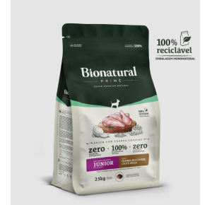 Ração Bionatural Prime Junior Para Cães Filhotes Raças Pequenas Frango - 2,5Kg