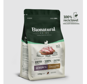  Ração Bionatural Prime Senior 7 Para Cães Raças Pequenas Frango - 2,5Kg