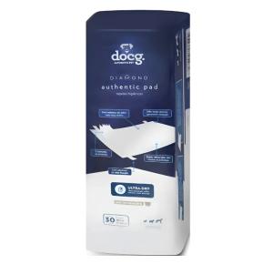 Tapete Higiênico Pet Docg Diamond Blue Pad 30 Unidades 80x60 Branco