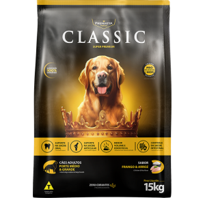 Ração Premiatta Classic para Cães Adultos de Raças Médias e Grandes Frango e Arroz  15kg