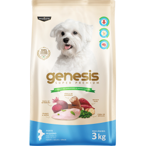 Ração Premiatta Genesis Filhote / Adulto / Senior para Cães de Porte Pequeno 3kg