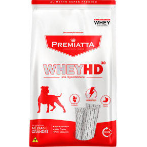 Ração Premiatta WheyHD para Cães Adultos de Porte Médio e Grande 12 kg