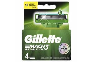 Lamina de Barbear Gillette Mach 3 Sensitive