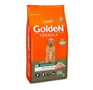 Ração Golden Fórmula para Cães Adultos Sabor Frango e Arroz 15kg