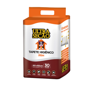 Tapete Higiênico Ultra Secão Branco Carvão Ativado 60x60 para Cães